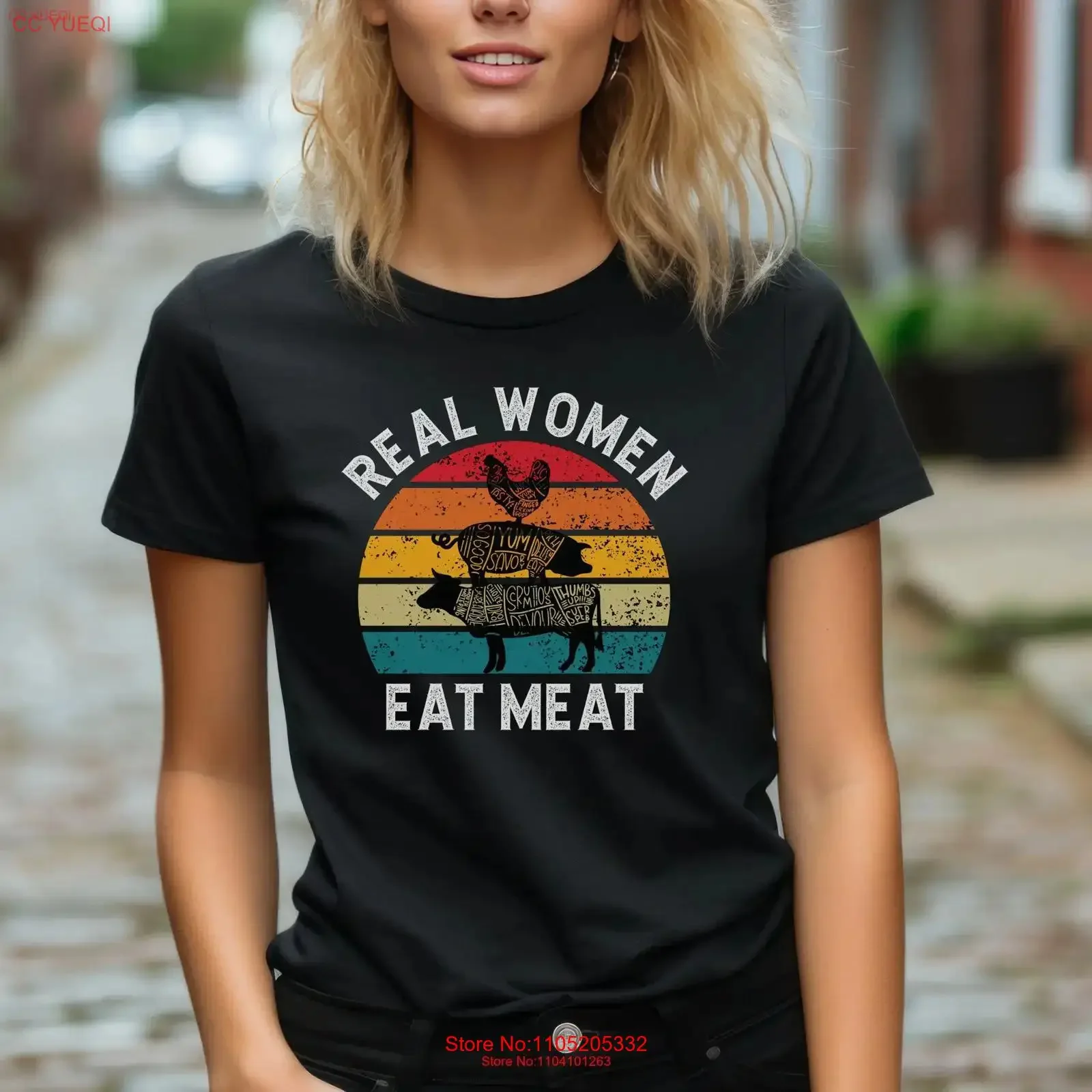 Real women eat meaT T Shirt for Funny Matching Couple lover gifts Carnivore eater Keto vintage Washed Slightly Soft