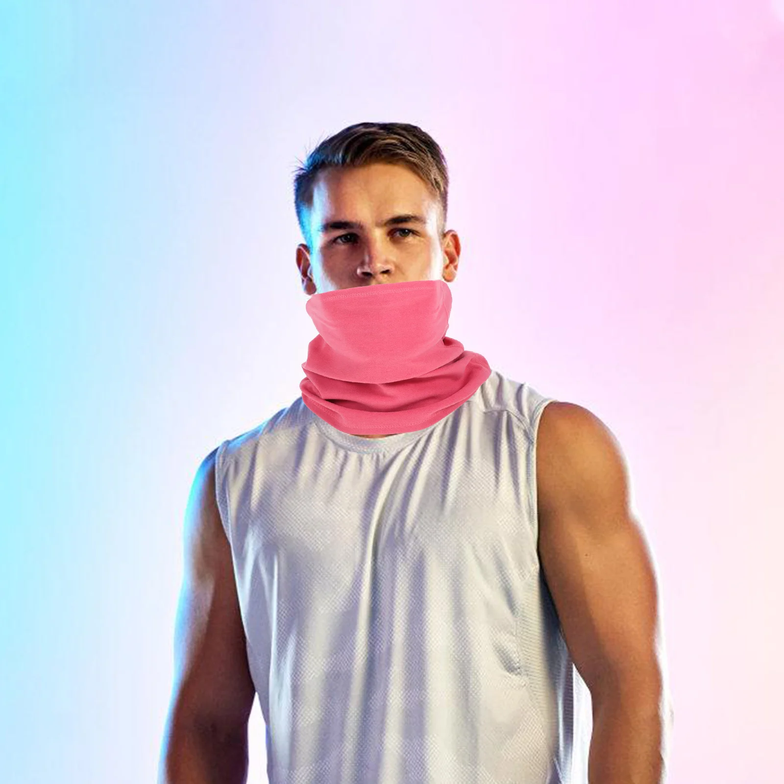 

Велосипедные гетры для мужчин и женщин, зимний теплый вязаный флисовый шарф, ветрозащитная маска для лица, многофункциональное спортивное снаряжение на открытом воздухе с подогревом