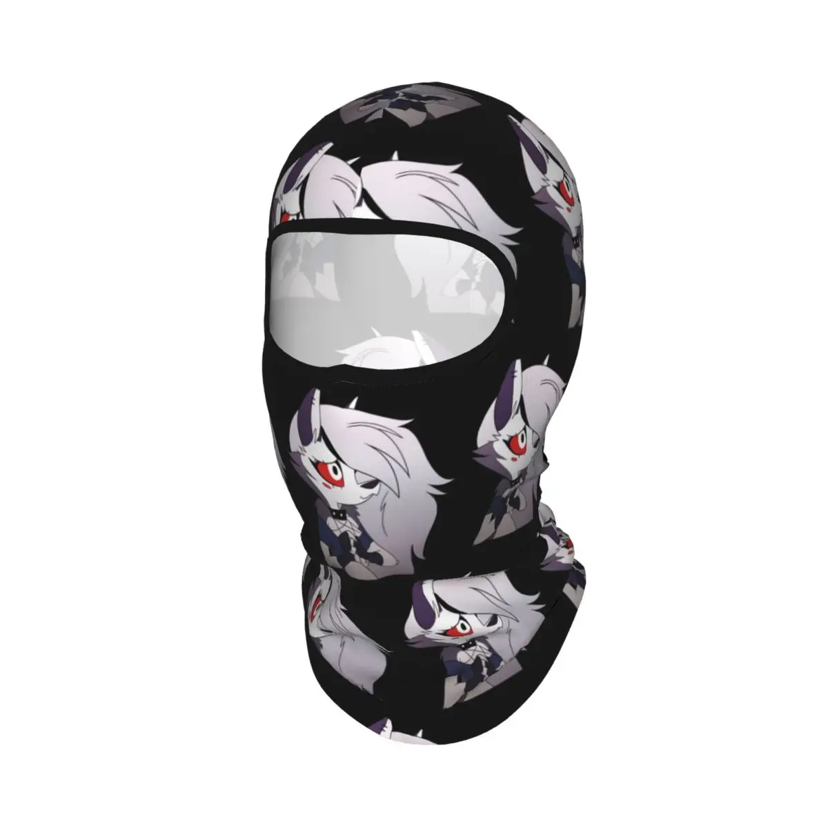 Helluva Boss Loona Breathable Thin Balaclava Full Face Mask Sun Protection Neck Gaiter For Motorcycle Cycling