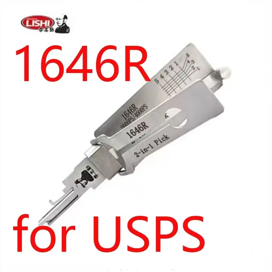 

2026 Lishi 2-in-1 Mailbox Lock Pick/Decoder Tool for USPS 1646R CompX C9100 - Locksmithing Equipment