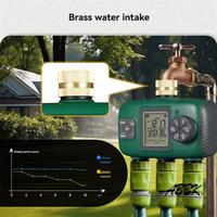ABBK-3-Way Automatic Water Timer Garden Irrigation Watering System Independents Control Sprinkler NH3/4Inch External Thread
