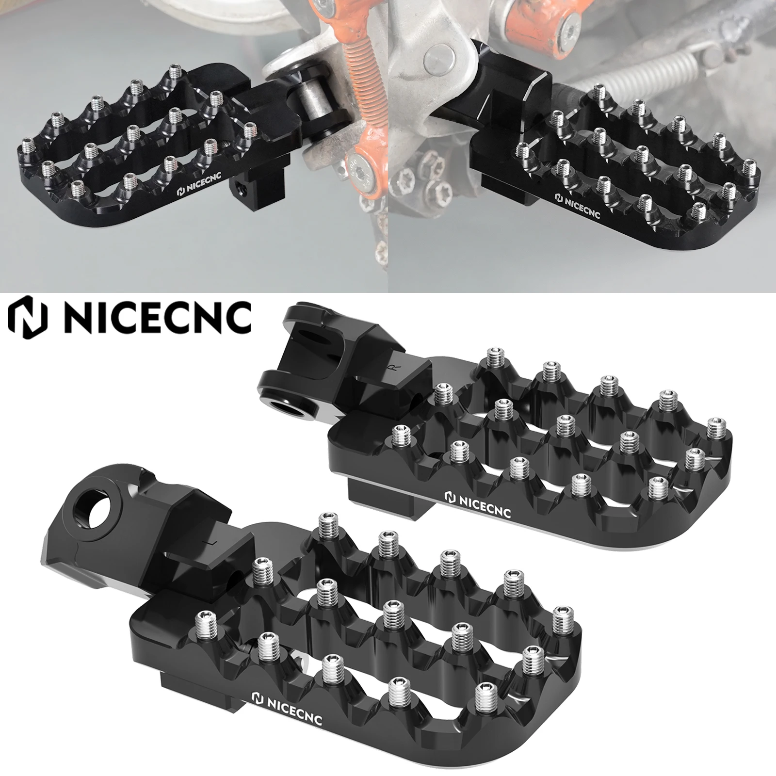 

For KTM 790 890 Adventure/R 2019-2025 Adjustable Footrest Footpegs Pedal Lower 20mm 1050 1090 1190 1290 Adventure R S T 990