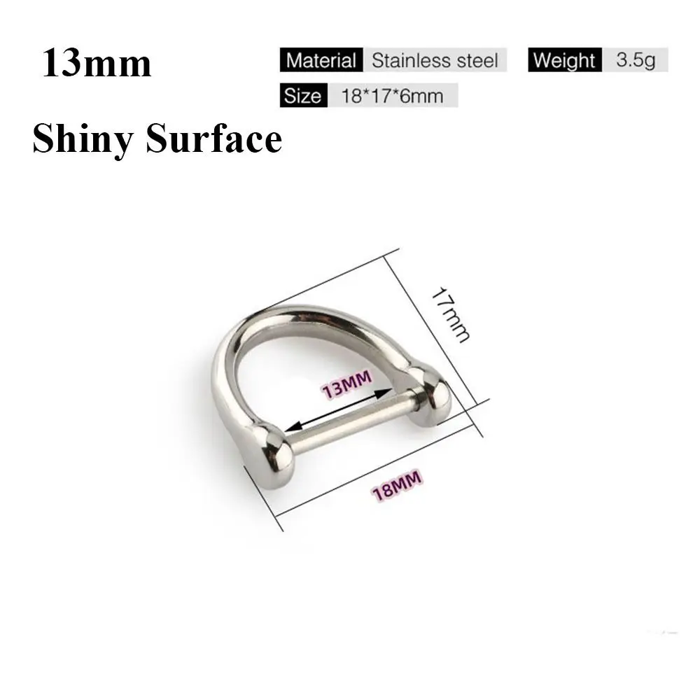 4 Styles 9mm/13mm/17mm/21mm Solid Carabiner Stainless Steel High Quality Key Ring Keychain Hook Ourdoor tool