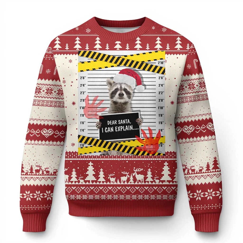 ثلاثية الأبعاد طباعة رجل سترة القبيح عيد الميلاد بلايز مضحك الراكون ميمي الجرافيك البلوز صاروخ بلوزات عادية رجالي مصمم الملابس #2