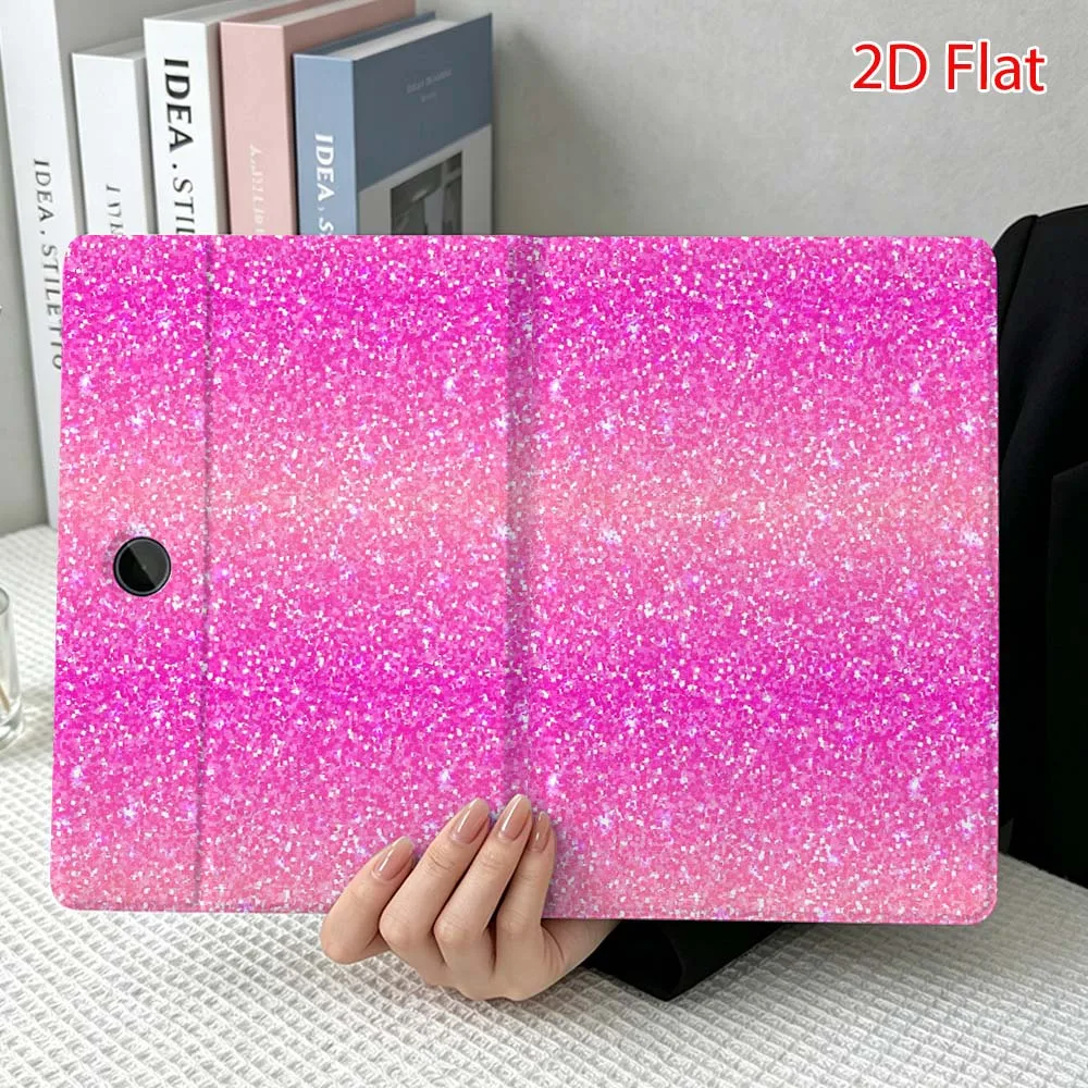 Pink texture pattern For OPPO VIVO IQOO OnePlus Realme Pad 3 Pro 13 12.1 11.4 11 inch Pen Tray Tablet Case Soft