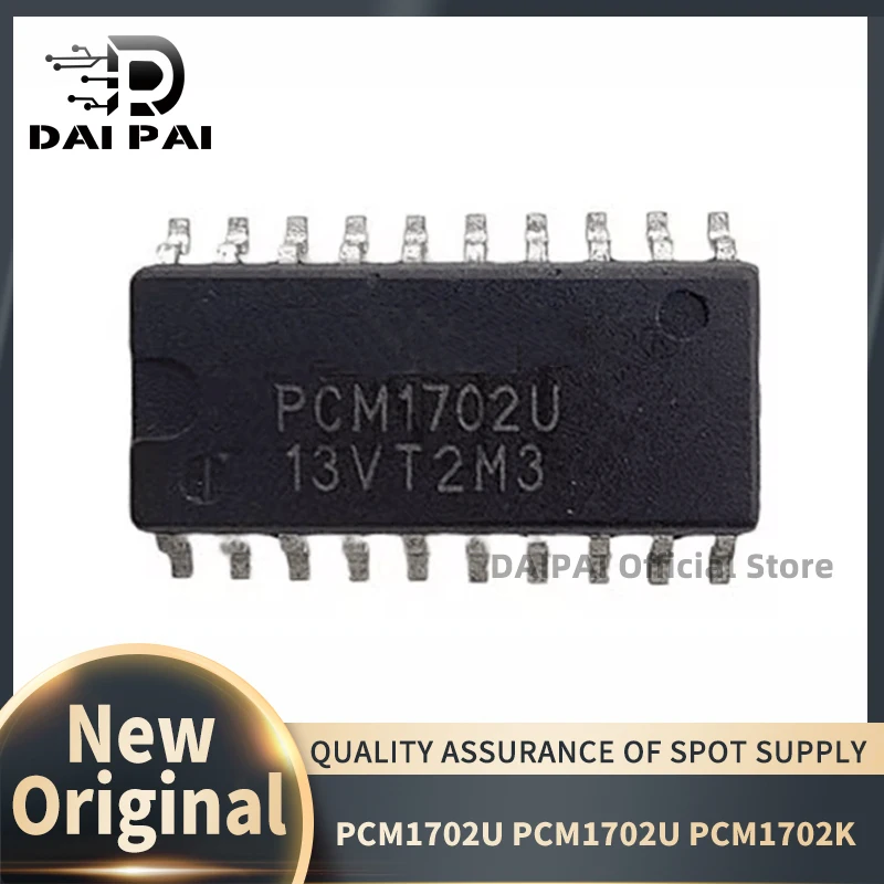 (5Pcs/Lot) 100% New original PCM1702 PCM1702U PCM1702K SOP20 Audio Decoding Chip