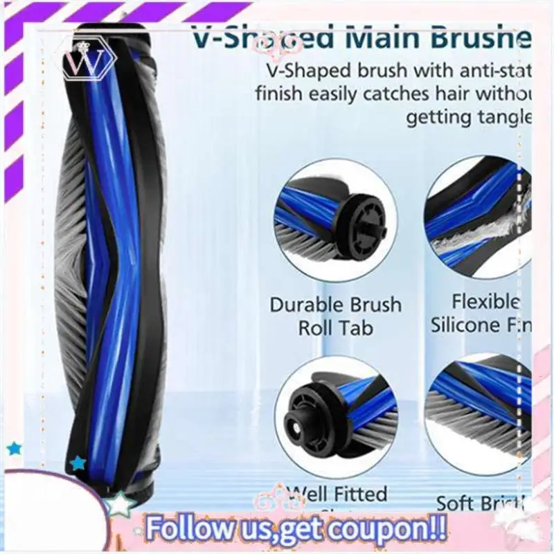 

Durable 25 Pcs For Ecovacs X8 Pro Omni Robot Vacuum Roller Side Brush HEPA Filter Mop Pad Dust Bag Ultra Durable Accessories