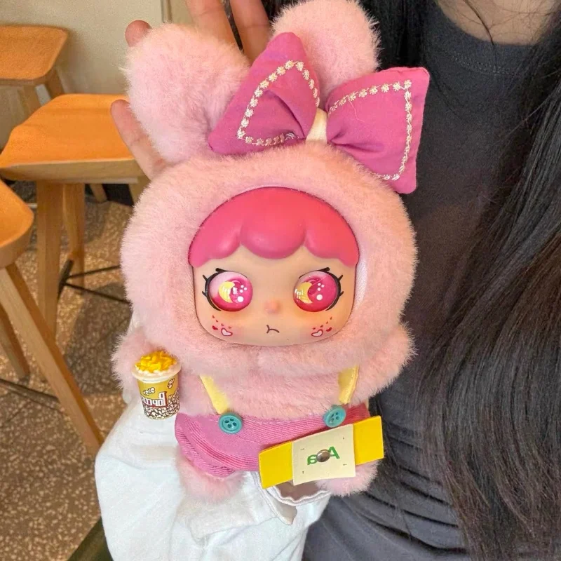 

Милая плюшевая кукла-зайчик фиолетового цвета с виниловым лицом, модная фигурка, подарок на день рождения для лучшей подруги, декор для дома, мягкая коллекционная игрушка для девочек