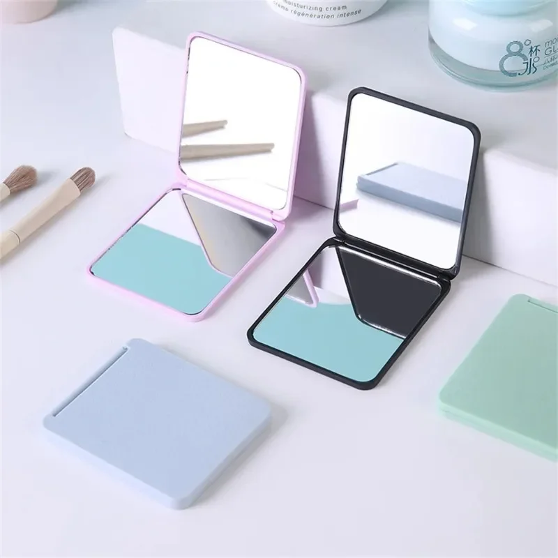 

Mirror Foldable Makeup Mirror Portable Double-Sided Mirror Student Dormitory Desktop Small Gift Mini Pocket Mirror Home Decor