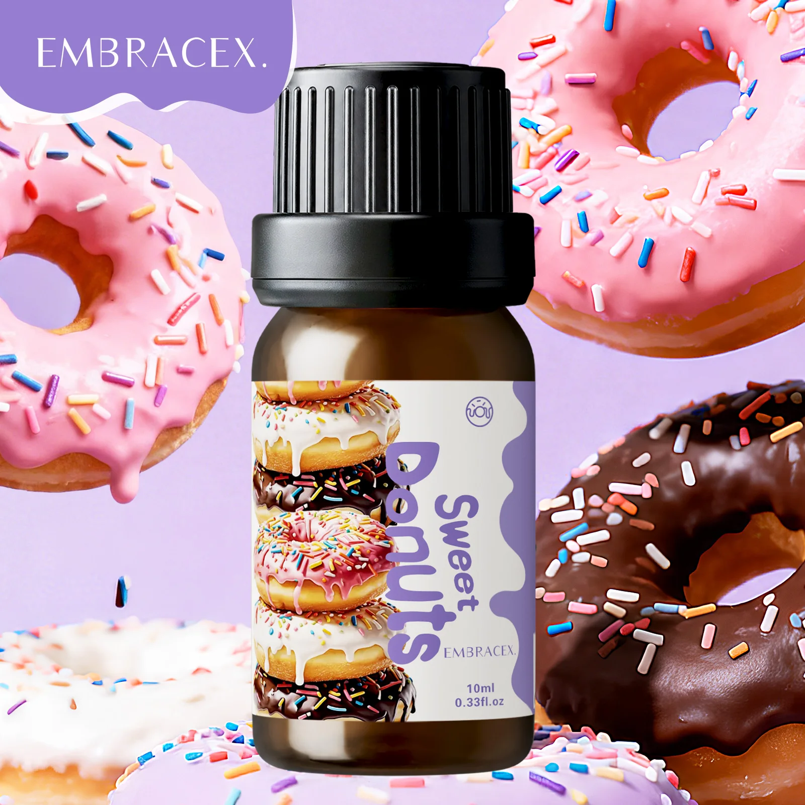 10ml Sweet Donuts Fragrance Oils Aroma Diffuser Delicious Fragrance Candle Making Gift To Friends Air Freshener