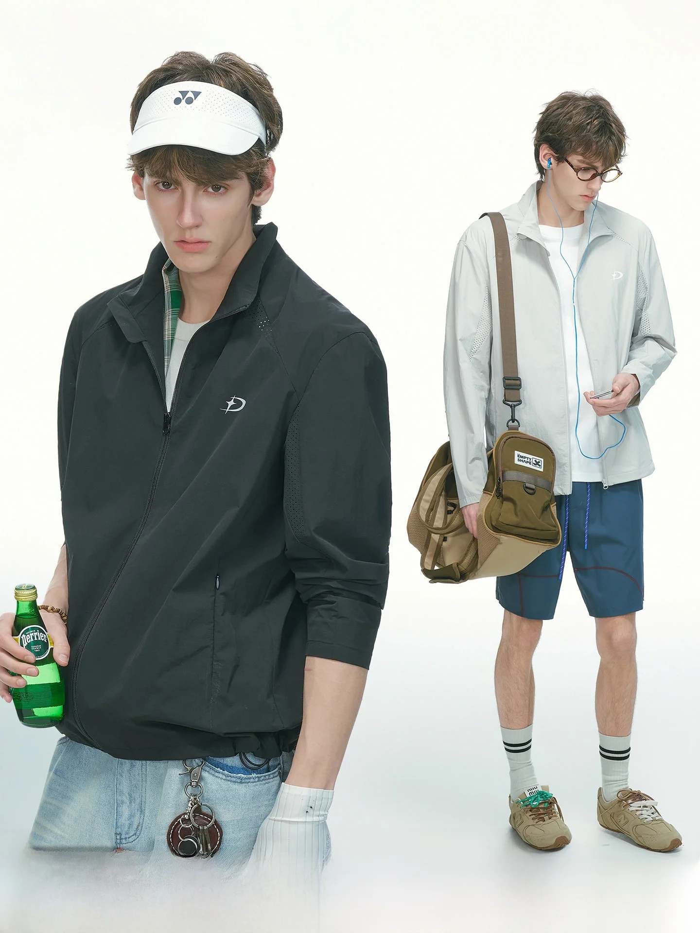 

Men's Breathable Lightweight Summer Sun Protection Shirt UPF50+ Shoulder-Length Design Fashionable Commuting Style