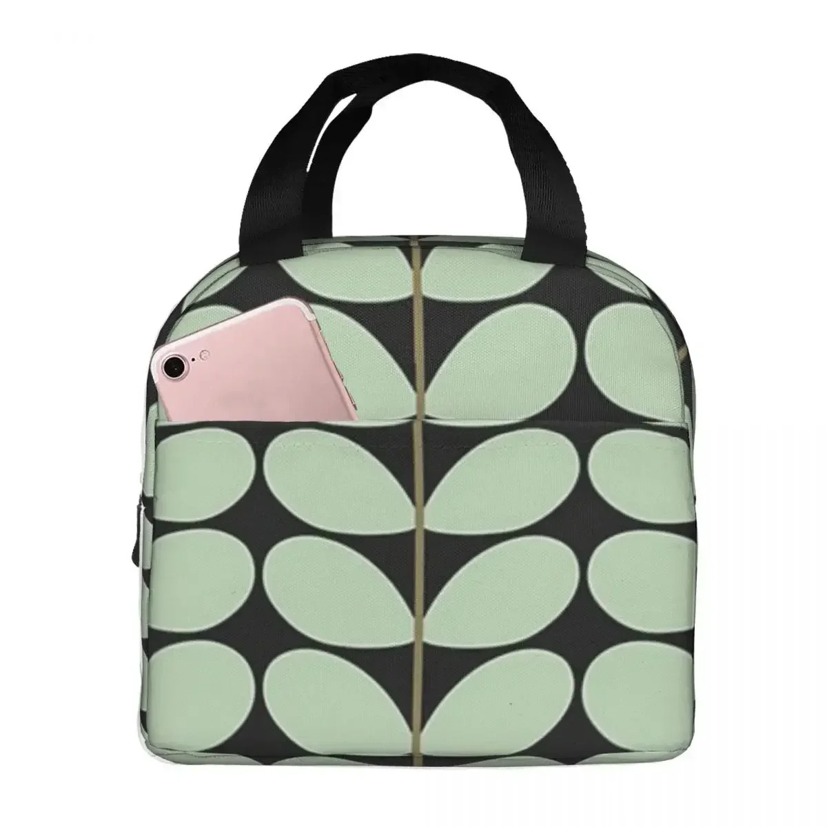 Orla Kiely, Giant Stem Pattern Lun Bags Insulated Bento Box Waterproof  Tote Cooler Thermal Bag for Woman Student Sool