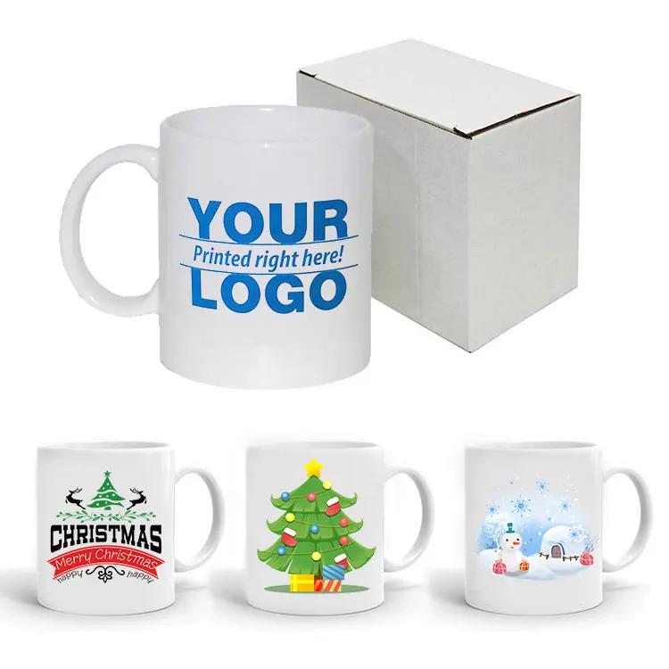 Imagem -03 - Ceramic Christmas Coffee Mug Boneco de Neve Cervos em Forma Feriado Feliz Santa Presente Decorativo Bulk Personalizado Decorado Atacado