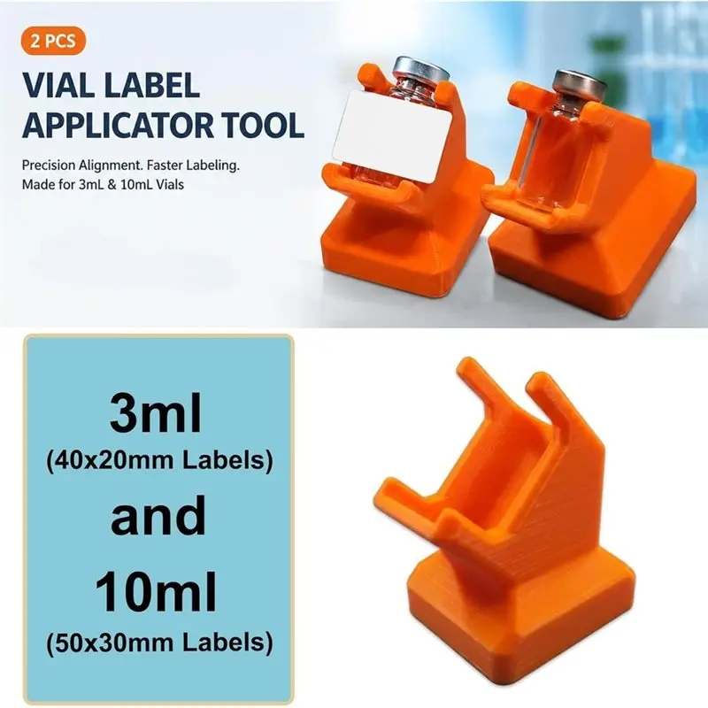ABSJ-Vial Label Applicator Tool For 3Ml And 10Ml Alignment Guide For DIY & Lab