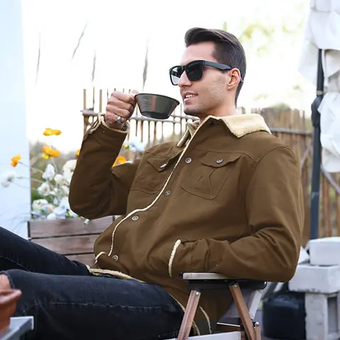 Herrjackor Vinter Varm Vattentät Fleecefodrad Högkvalitativ Flerfärgad Kappa Bekväma Fritidskläder Ytterkläder Amerikansk Storlek 10 best sales jacka Kanada - №9