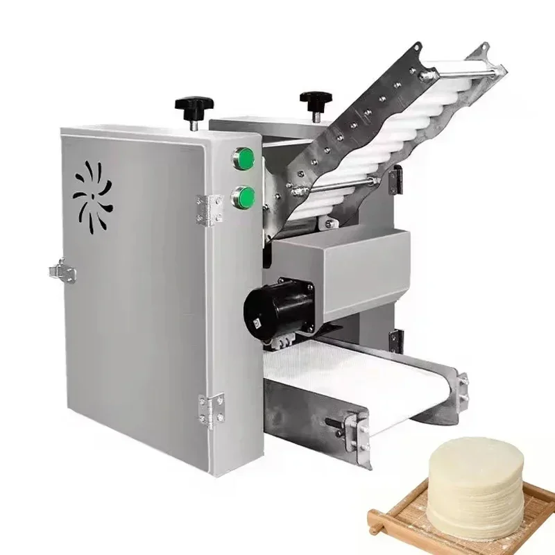 

Automatic Dumpling Wrapper Making Machine Wonton Spring Roll Skin Maker Crepe Tortilla Chapati Roti Machine