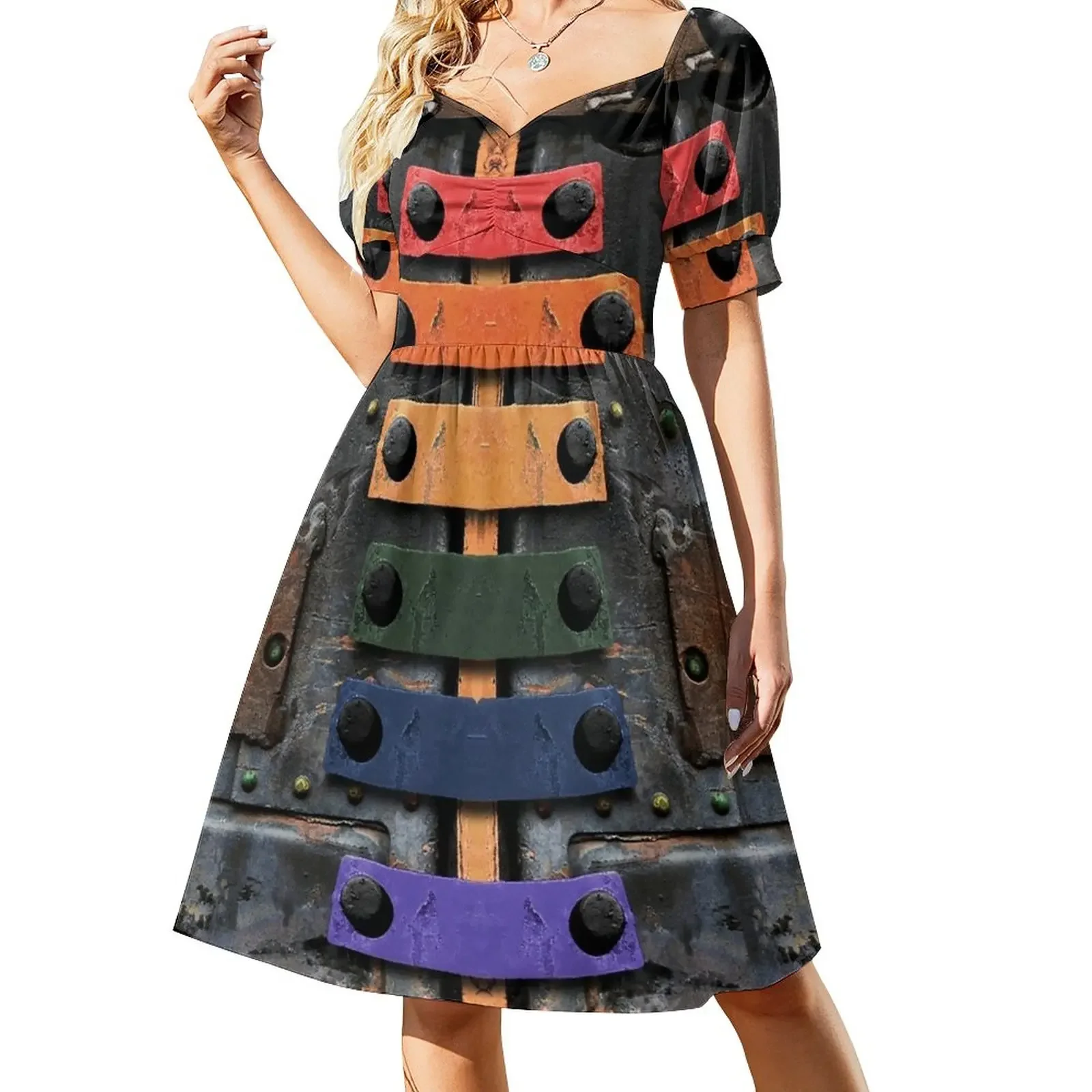 

Mylo Xylophone Short-Sleeved Dress summer dress womens 2025 women dress