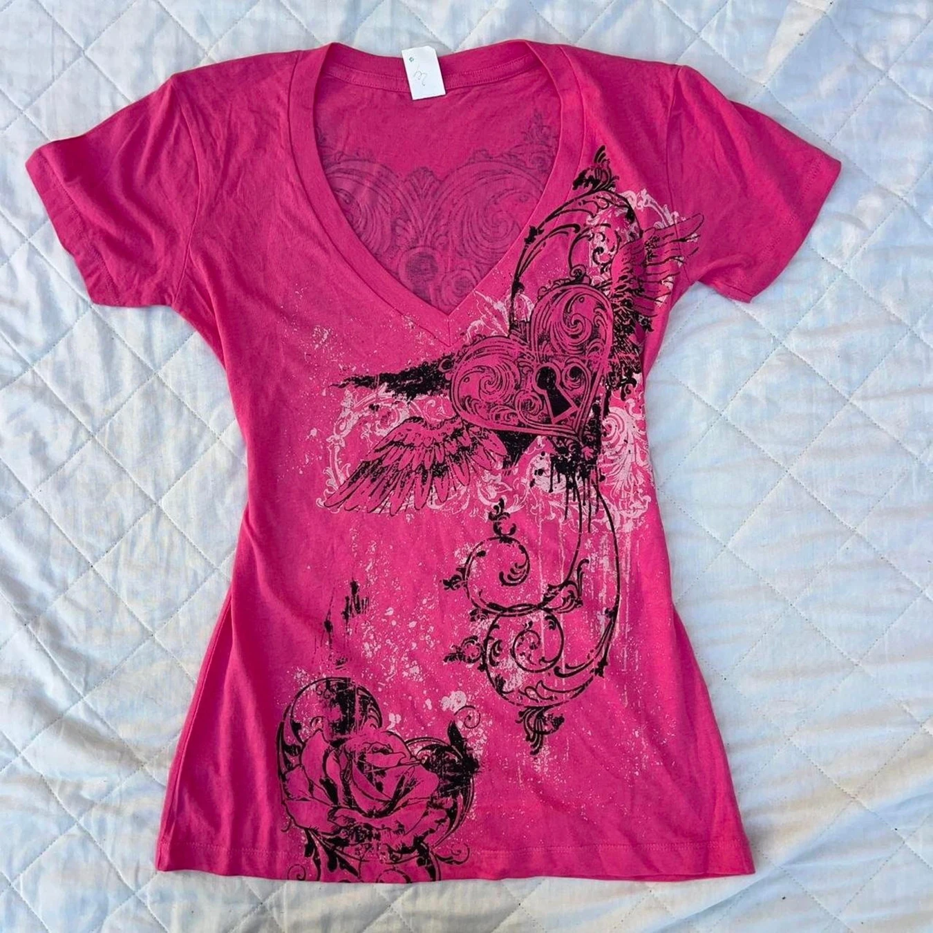 Summer New Millennium Women's Y2K Slim Fit T-Shirt Spicy Girl Retro Style Women's Printed Top