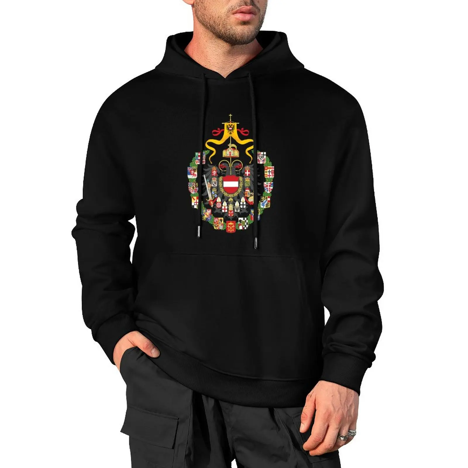 

HRE House Of Habsburg Coat Of Arms Pullover Hoodie mens clothes korean autumn clothes men's clothes oversized hoodie