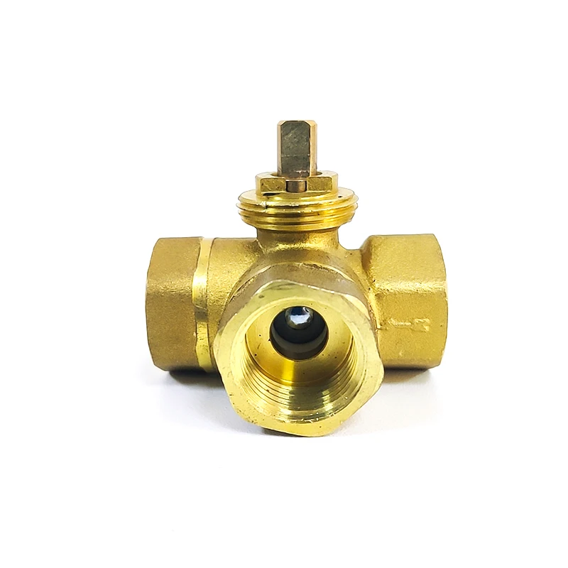 3/4inch Brass Three Way L Type Female Thread Motorized Ball Valve