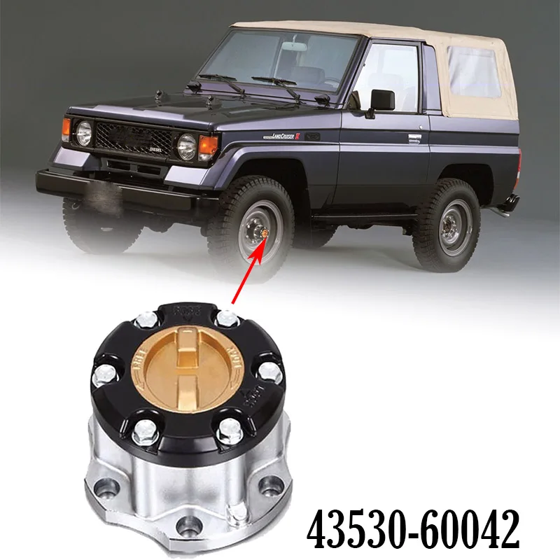 

FOR TOYOTA Landcruiser 1976-87,Hi-Lux 76-85,HZJ75/80, FZJ70/75,89--98 Free wheel hubs B002 43530-60042 4353060042