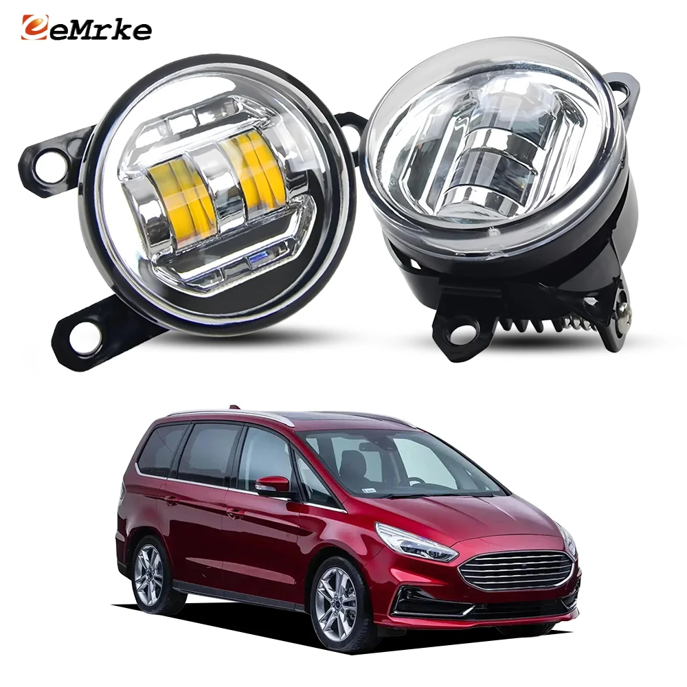 LED Fog Lights DRL Updated For Ford Galaxy 3 Facelift 2018 2019 2020 2021 2022 2023 H11 Factory Replace Car Lamp 30W / or 14W
