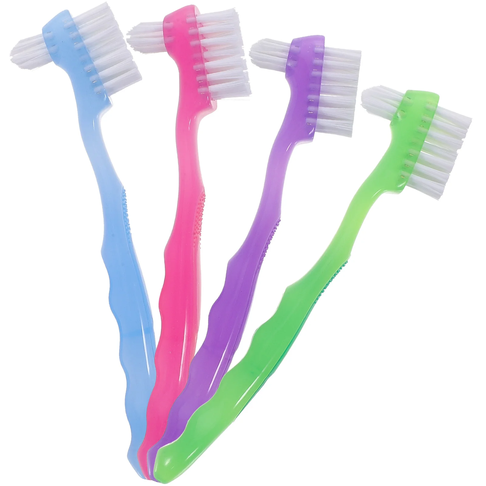 

4pcs Denture Brush for Cleaning False Teeth Toothbrush Household Multi-functional Mini Brushes Oral Care Tools