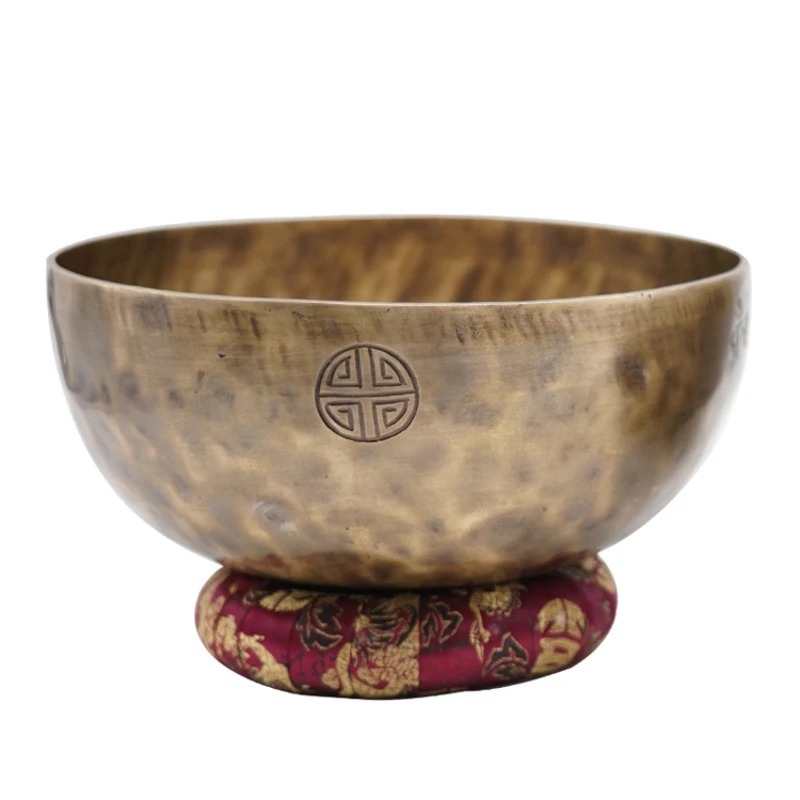 Original Tibetan Singing Bowl Handmade Brass Singing Bowl Sound Healing for Yoga Instruments Meditation Large Percussion Sets