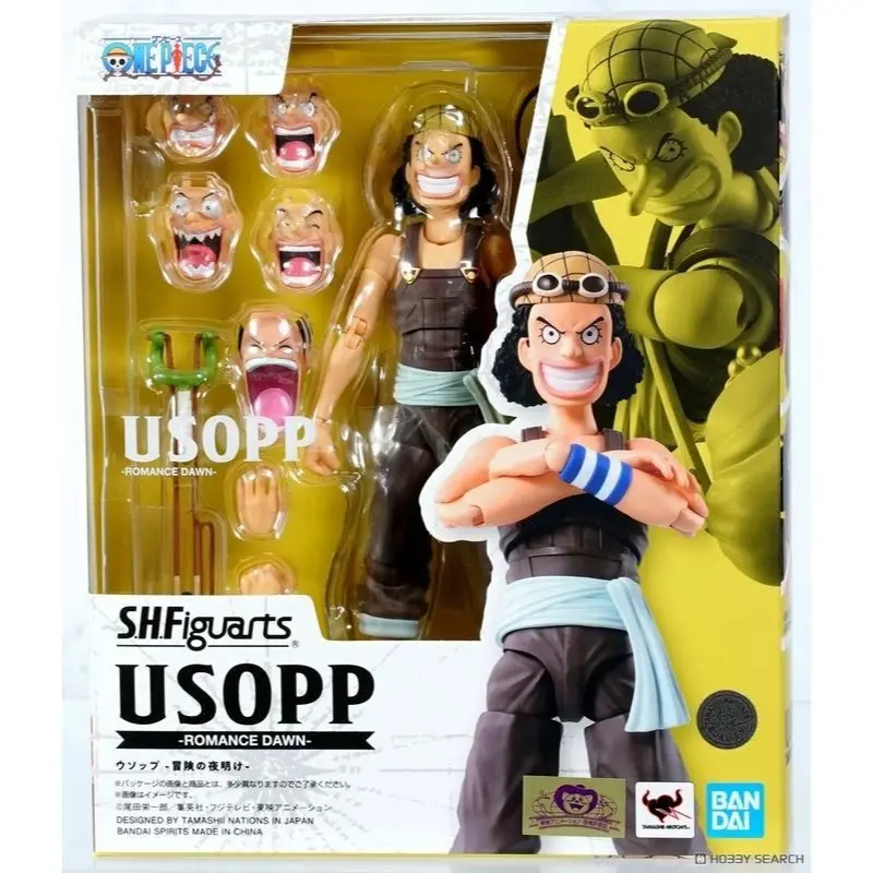 

Bandai Original Anime Figure One Piece S.H.Figuarts USOPP -ROMANCE DAWN- Action Figurine Toys Gift for Children Model Toy