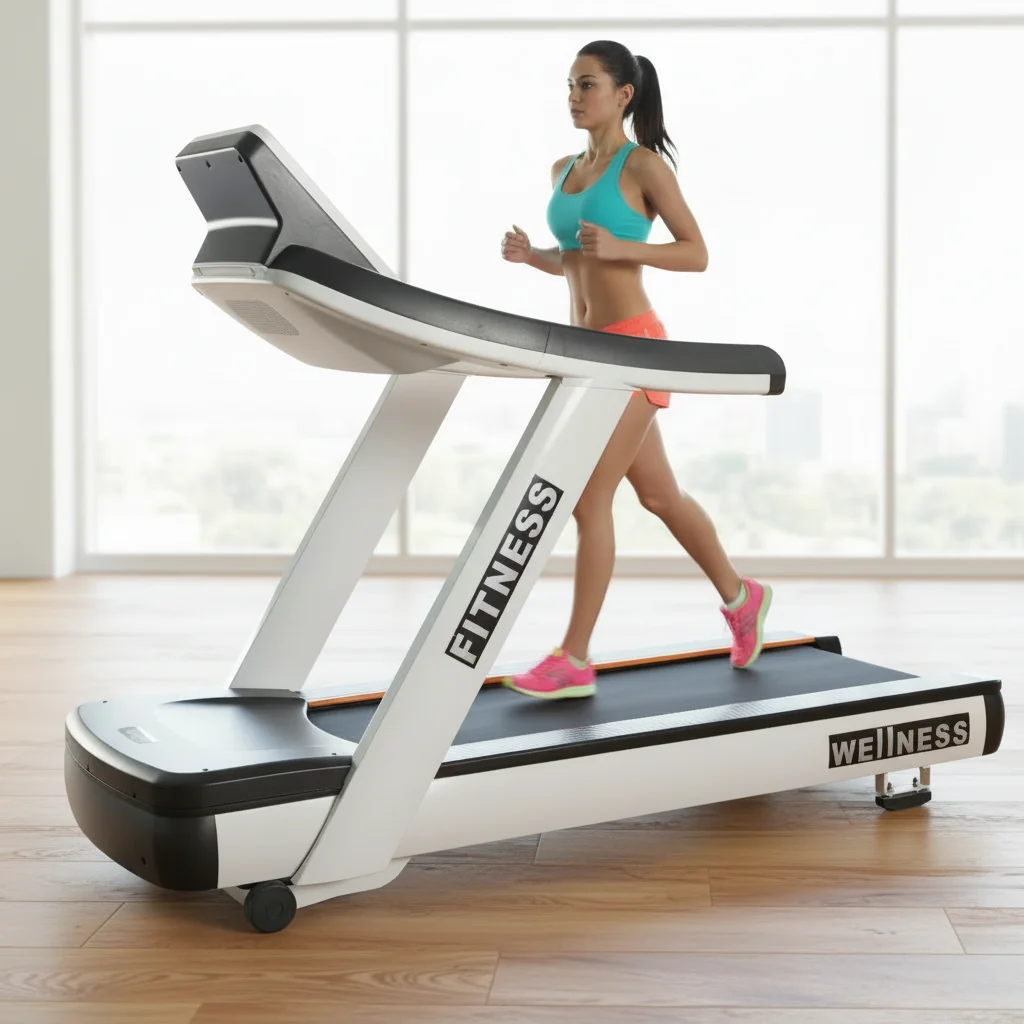 18.5 Inch LED Screen 3HP Motor 20kmh Gym Running Machine Commercial Electric Treadmill