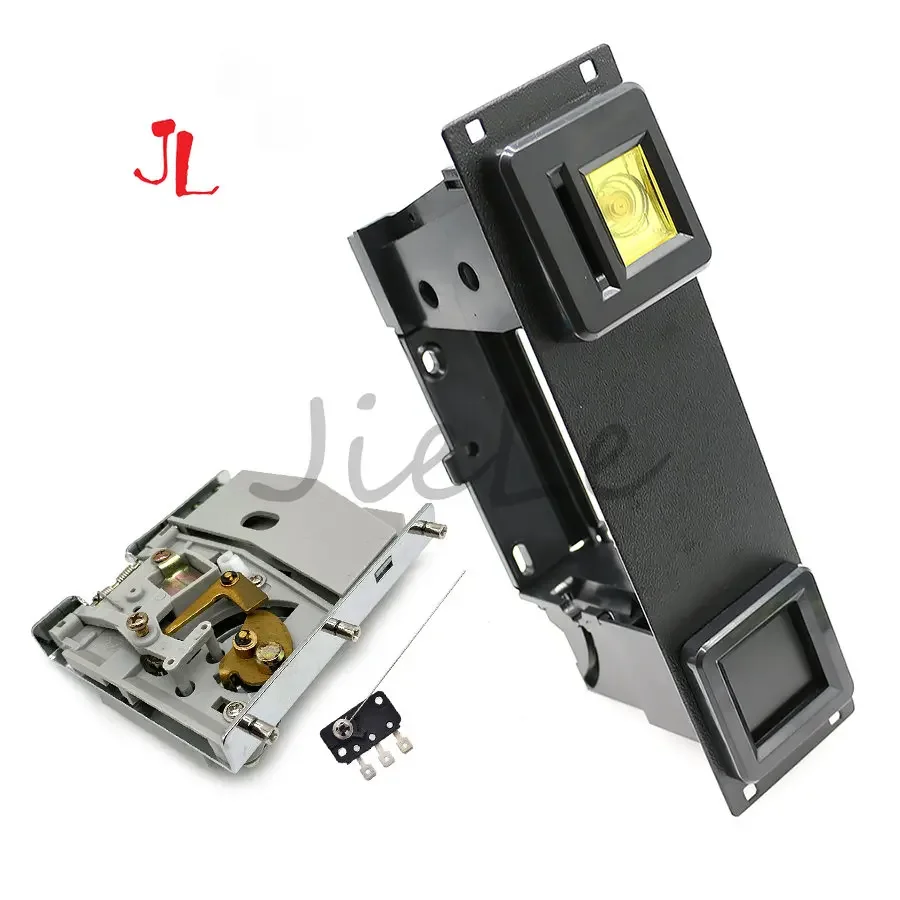 

Single American Slot Style Coin Door with Acceptor Microswitch for Arcade Cabinet Pinball Game Coin Operator Vending Machine