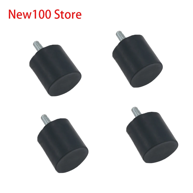 4 Pack Thread Rubber Mounts, M6 Shock Absorber Anti Vibration Mounts Bobbin Isolator Cylindrical Shock Absorber