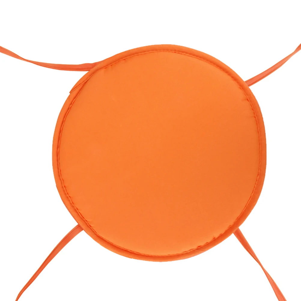 

Round Seat Cushion 38Cm Orange Thickened Sponge Chair Pad For Home Office Dining Car Sofa Bed Stool Chair Cushions Seat Pads For
