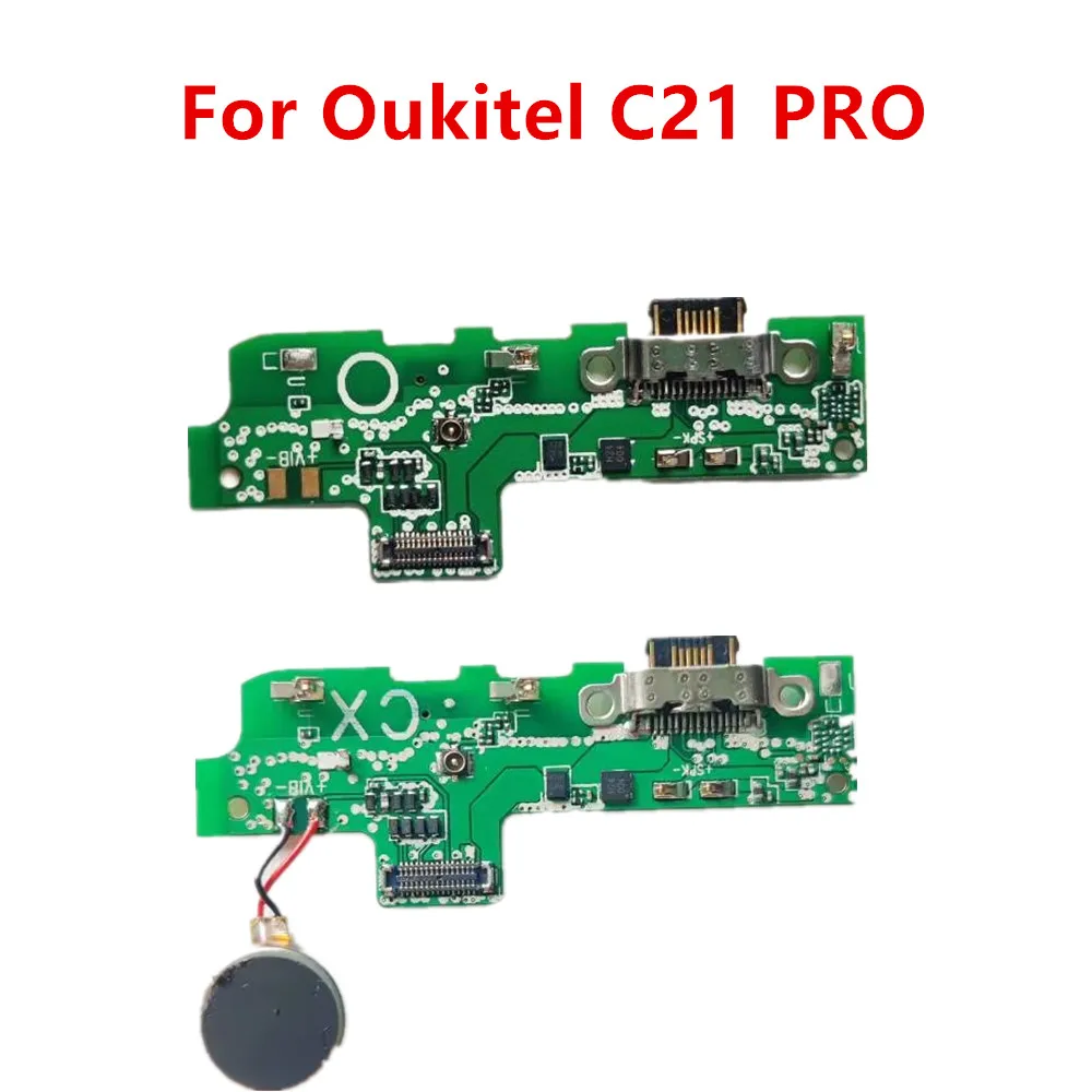 Original New For OUKITEL C21 Pro 6.39inch Cell Phone Inside Parts Usb Board Charging Dock With Vibrator Motor Replacement