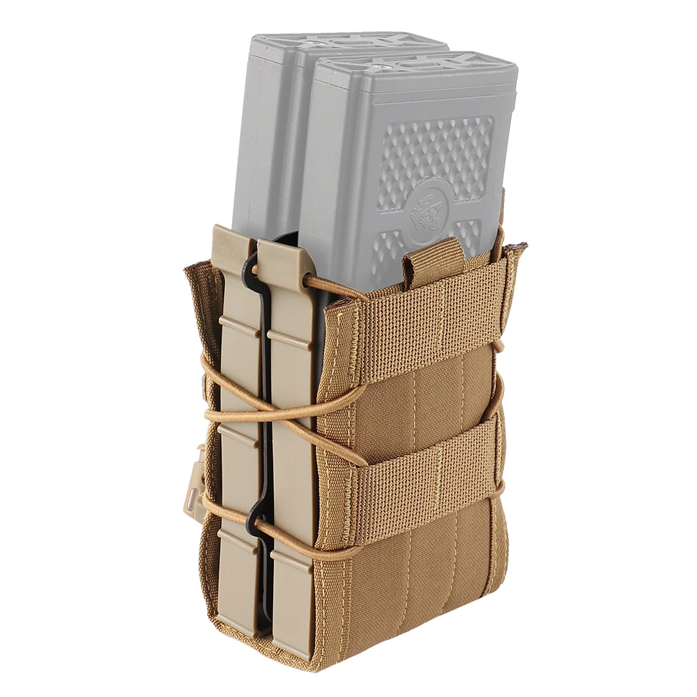 Poudres à double magasins pour la chasse CS, étui DulAK AR figuré AR15, sac de fusil unique Pitol Molle Mag, 5.56, 7.62
