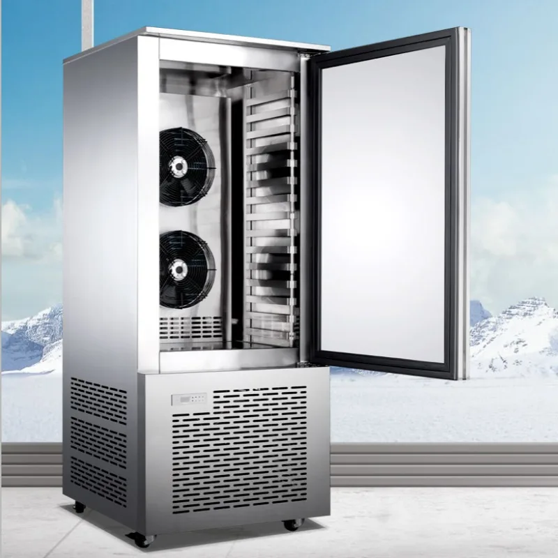Airo Trays Shock Freezer Industry Blast Freezer Chiller Quick Freezing Machine Commercial Seafood Fast Blast Chillers for Meat