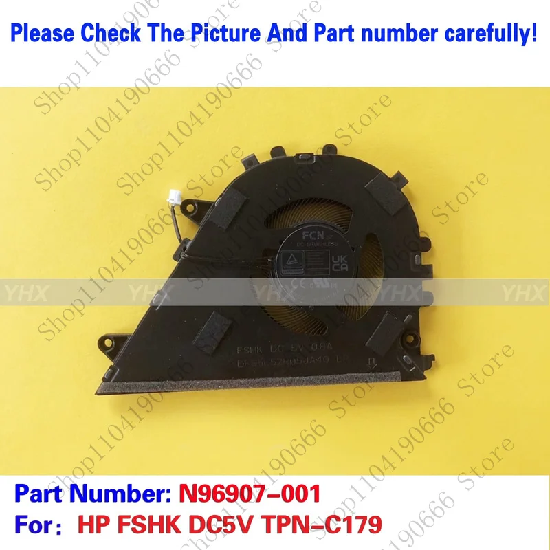 

Новый охлаждающий вентилятор для HP FSHK DC5V TPN-C179 N96907-001.