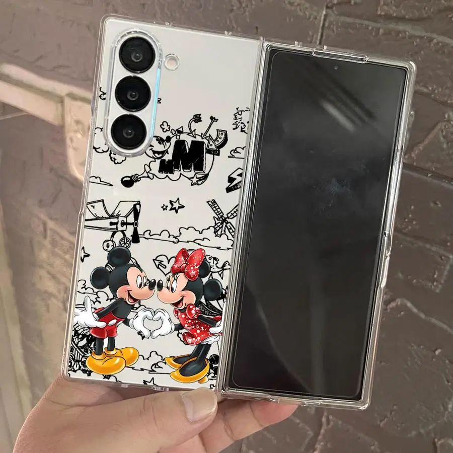 ديزني ميكي ميني ماوس شفاف لينة غطاء الهاتف حقيبة لهاتف سامسونج غالاكسي ZFold3 ZFold7 ZFold4 ZFold6 Z أضعاف 7 6 5 4 3 #3