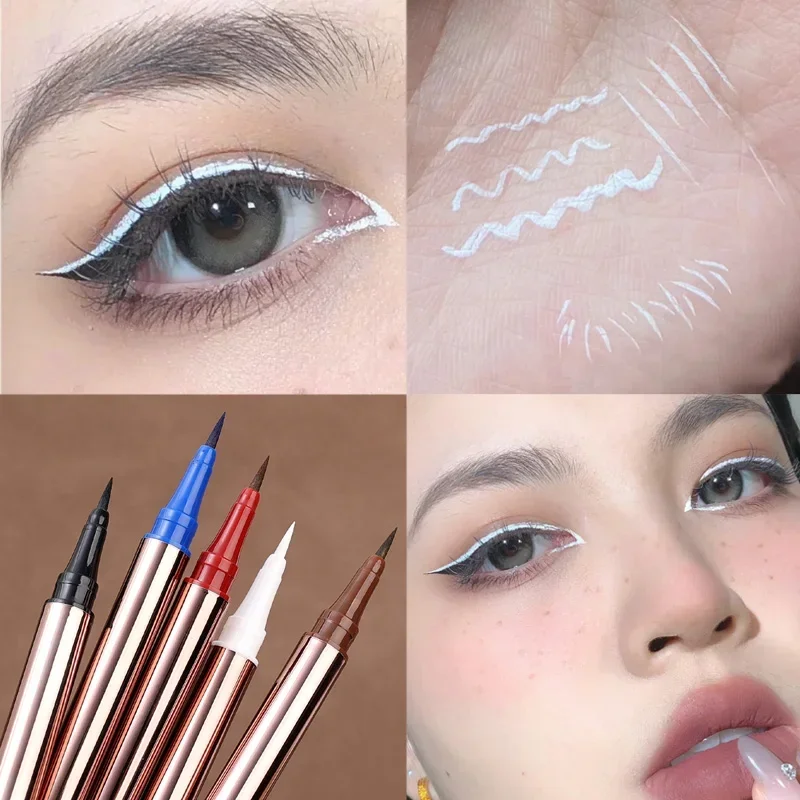 White Black Liquid Eyeliner Pencil Waterproof Lasting Matte Quickily Drying Easy To Color Eyeliner Pigment Eyes Makeup Cosmetics