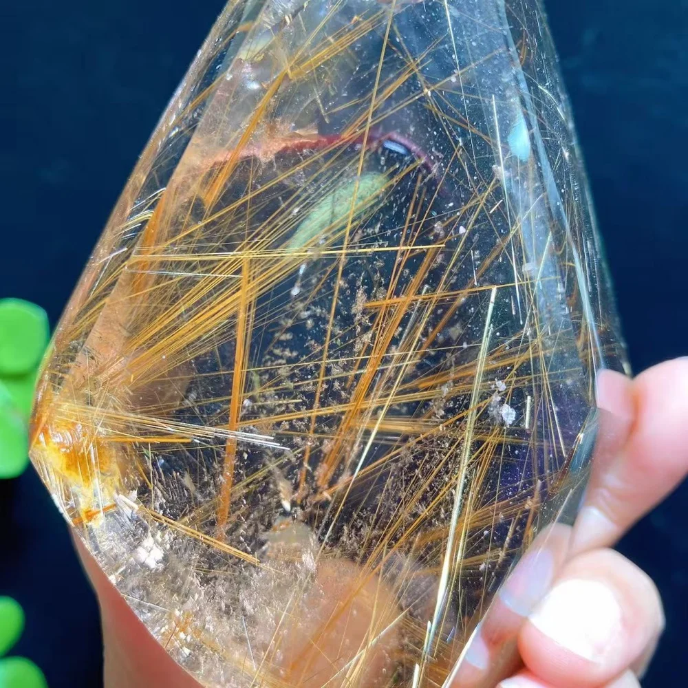 High Quality Smoky Quartz Mix Golden Rutile Crystal Stone Free Form Healing Crystal Reiki Energy Home Decor Ornaments Gifts