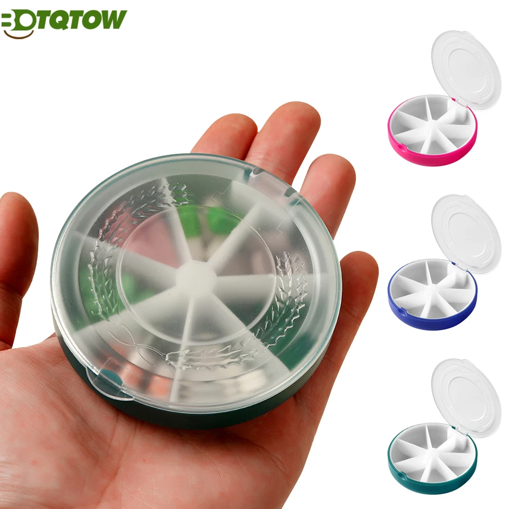 

BOTQTOW 1PCS Pill Organizer Weekly, Pill Case 7 Day Medicine Pill Dispenser Planner with 7 Compartments
