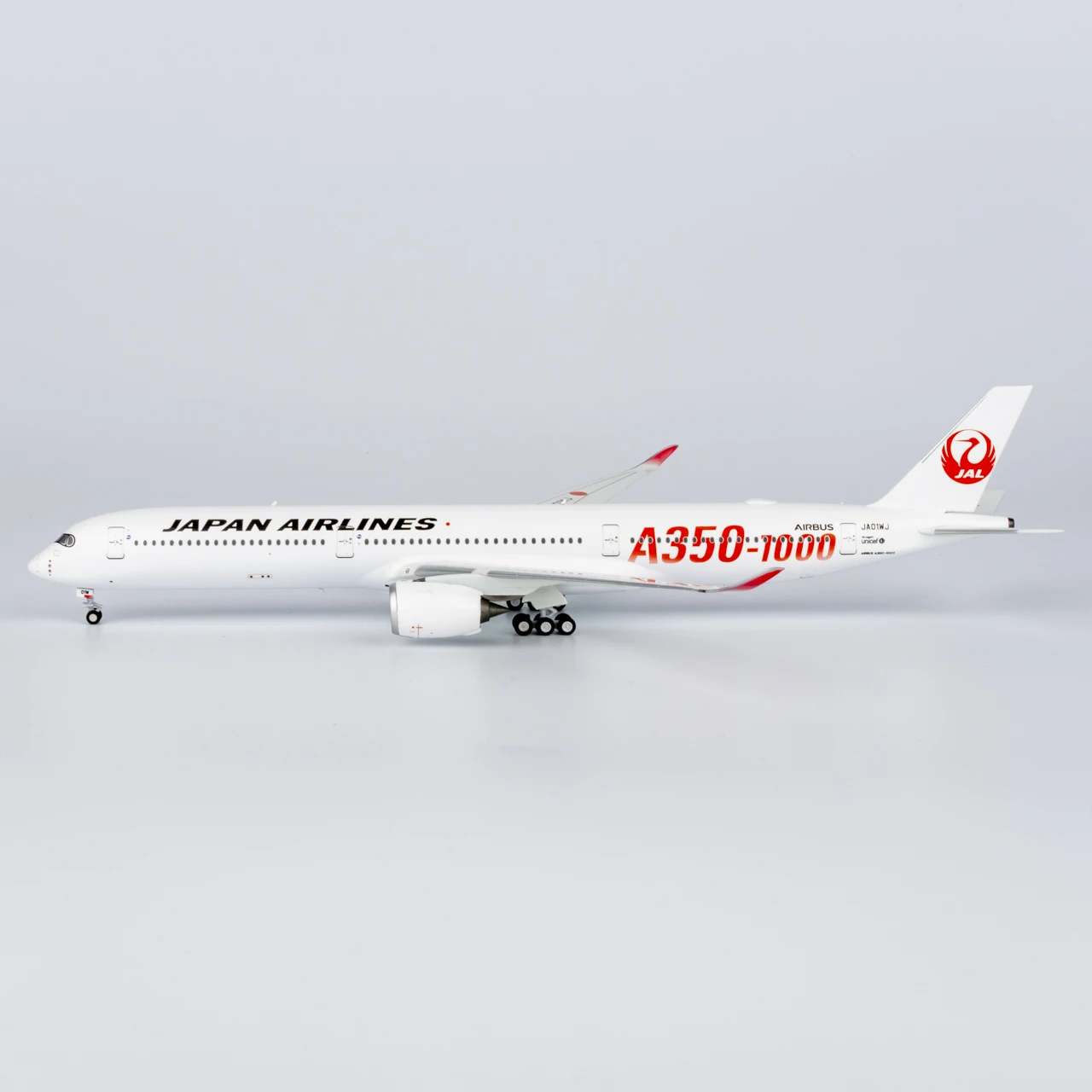 57012 Legierung Sammlerflugzeug Geschenk NG Modell 1:400 Japan Airlines JAL Airbus A350-1000 Druckguss-Flugzeug Jet-Modell JA01WJ