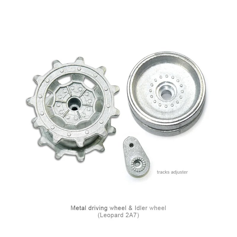 TD Zdalnie sterowany ciężki czołg Leopard 2A7 Ulepszone metalowe części zamienne RC Battle War Military Vehicle