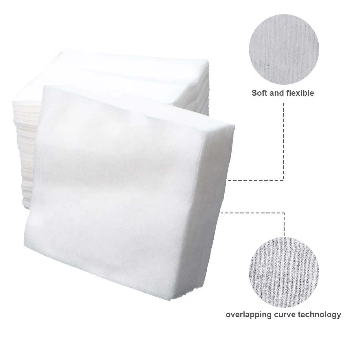 300PCS Flexible Breathable Safe Gauze Non Woven Gauze Sterile Gauze