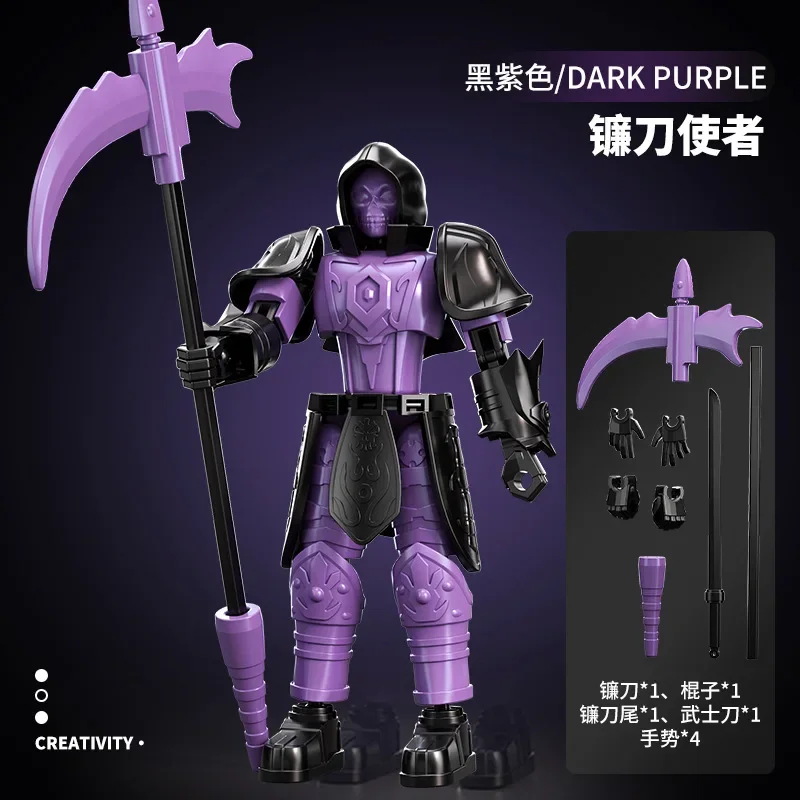 Lucky Doll Sickle Messenger Zmontowany 13-częściowy model akcji z ruchomymi stawami, transformujący się, seria zabawek modelujących ludzi, zabawka-puzzle, zbroja