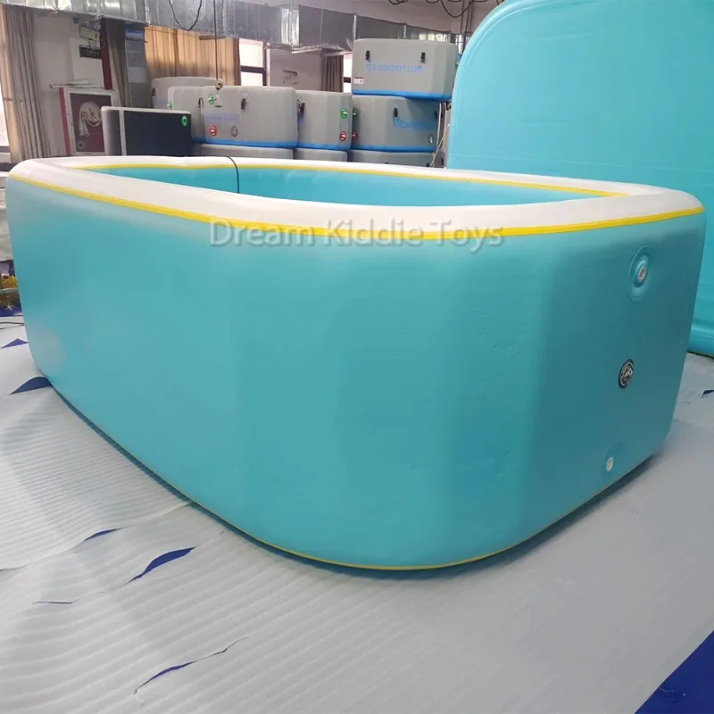Custom Portable Water Pool Swimming Dwf Kid Inflatable Pool Drop Stitch Fabric Dwf Kids Drop Stitch Pool