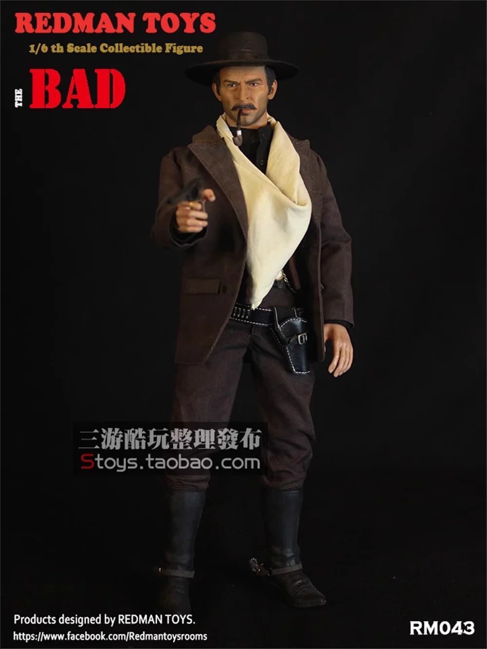 REDMAN RM043 The Bad US. West Cowboy Mayor of Tombstone Town Full Set Action Figure Gift For Fans Collectable 1/6