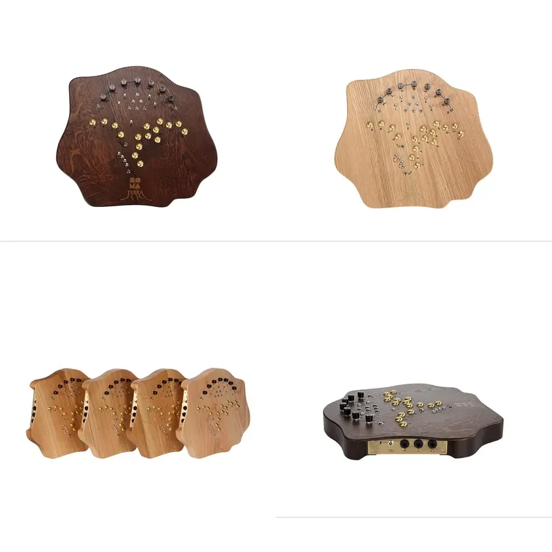 Handcrafted Solid Wood Polyphonic MPE Synthesizer with Expressive Hand Disc Control for Organic Noise Textures