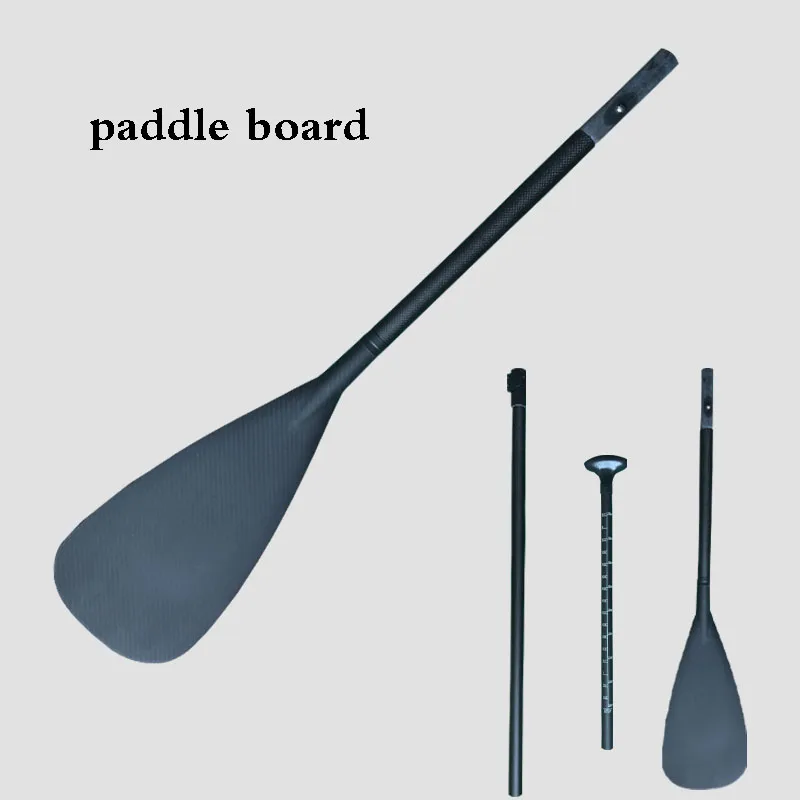 

Boat paddle board Surf paddle board Black made of carbon fiber Surfing accessories Single blade paddle board Single head paddle