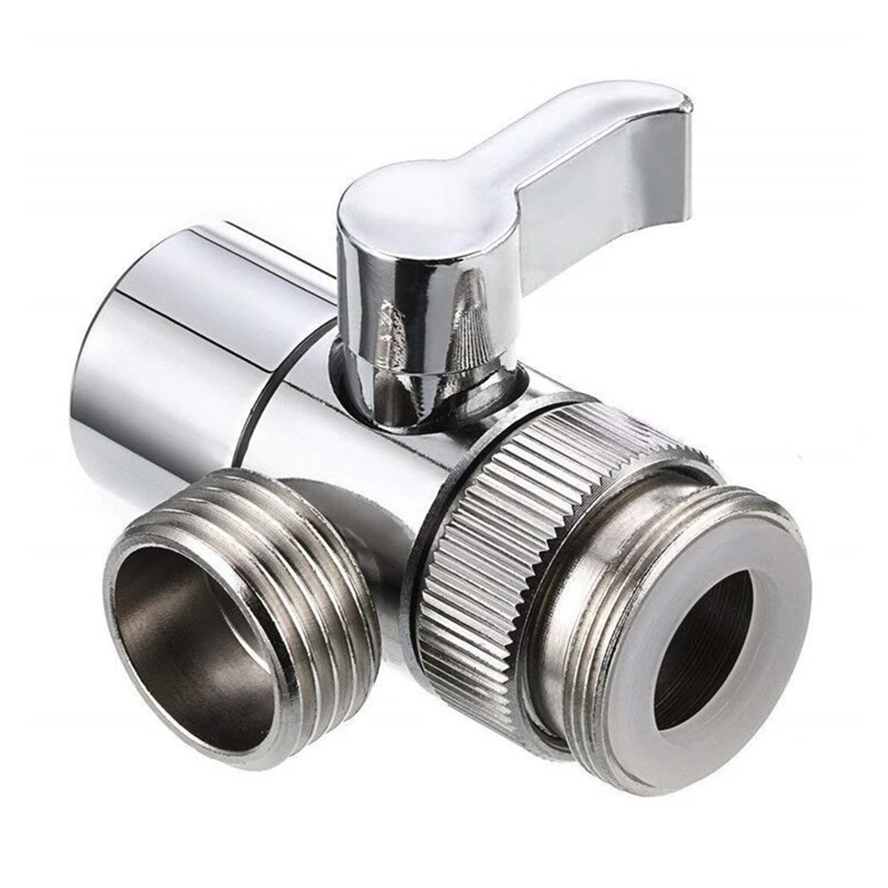 

3 Way Switch Faucet Adapter Leak-Proof Water Tap Connector Easy-to-Install Faucet Connector Splitter for Shower/Sink/Washbasin